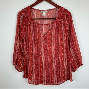 Lucky brand peasant top